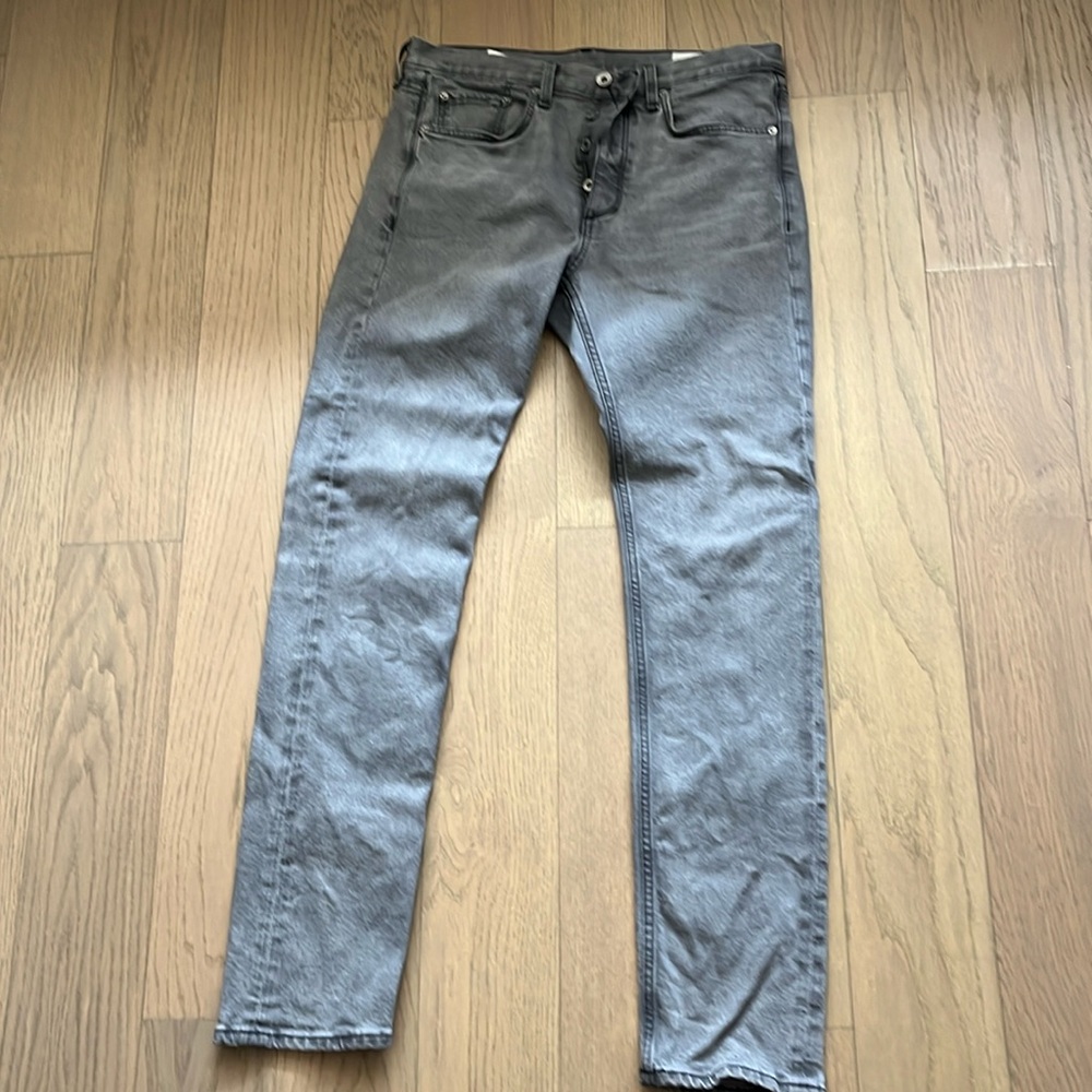 Slim fit rag and bone gray jeans